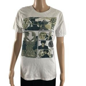 Avatar The Last Airbender Graphic Tee White Comic Strip Style Size  medium